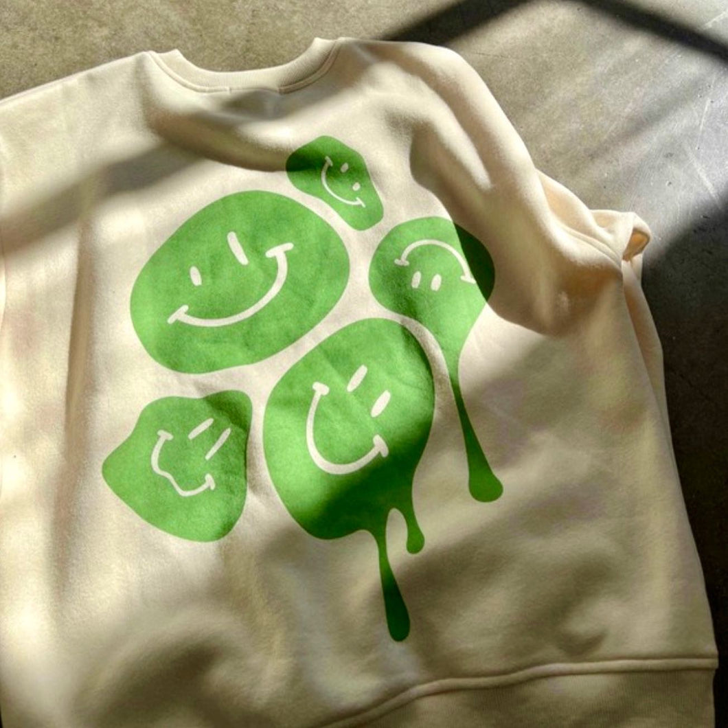 Smiley Drip Face Sweatshirt