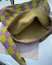 Load image into Gallery viewer, Purple Checkerboard Bag
